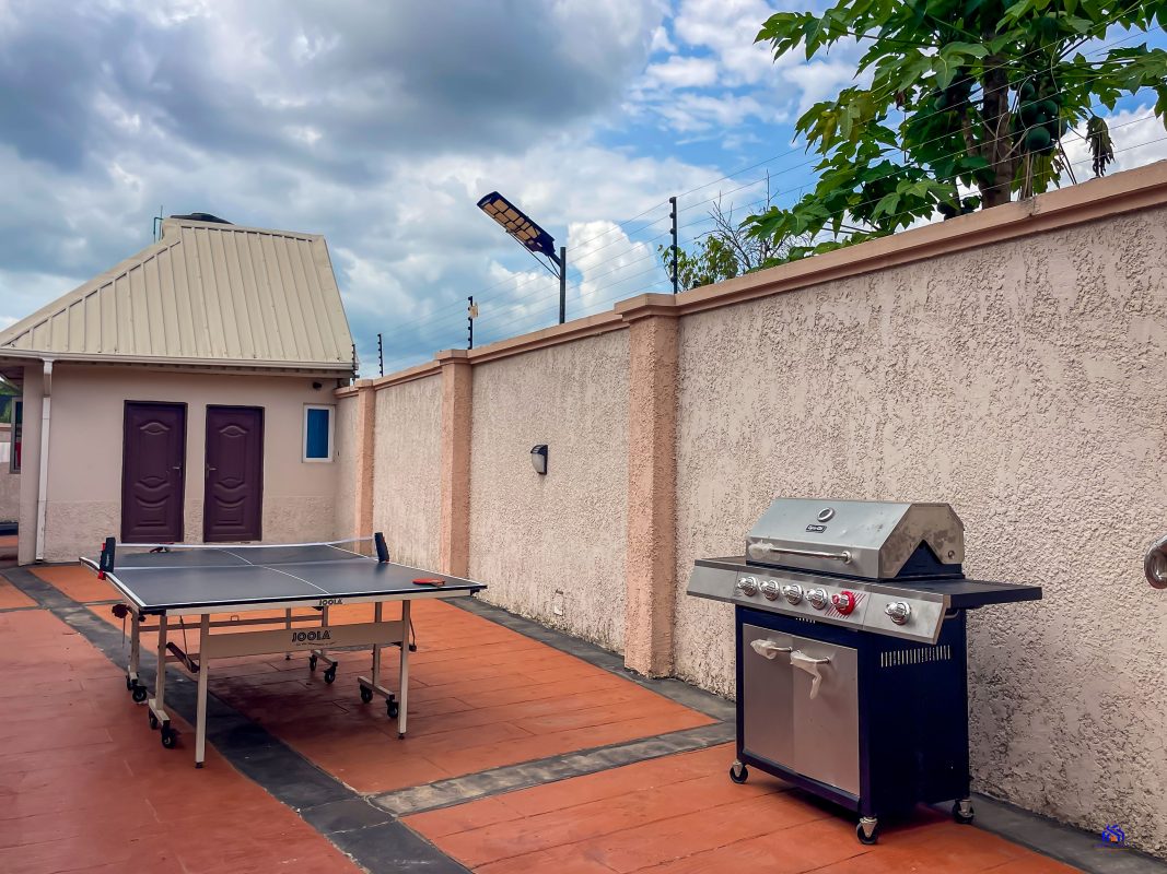 Table Tennis & BBQ Grill